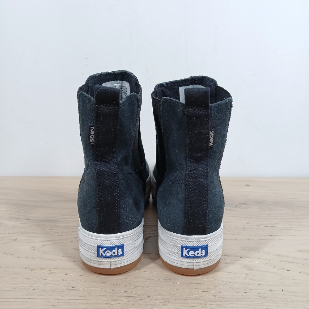 Keds Black Leather Triple Up Platform Chelsea Boots 1574 - Picture 5 of 11